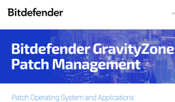 Bitdefender GravityZone Patch Management